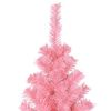 vidaXL Weihnachtsbaum mit 300 LEDs mit St&auml;nder Rosa 210 cm PVC
