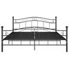 vidaXL Bett Schwarz Metall 160x200 cm