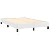 vidaXL Boxspringbett mit Matratze Wei&szlig; 120x190 cm Kunstleder