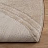 vidaXL Bereichsteppiche Rund Beige &Oslash; 160 CM