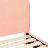 vidaXL Kinderbettgestell mit Kopfteil Rosa 80 x 200 cm Schafstoff