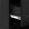 vidaXL Sideboard Schwarz Eichen-Optik 34,5 x 34 x 90 cm Holzwerkstoff