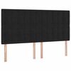 vidaXL Bett mit Stauraum und LED Schwarz 160 x 200 cm Kunstleder