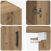 vidaXL Wandmontierte Schr&auml;nke 2 pcs Artisan-Eiche 69,5 x 34 x 90 cm