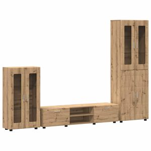 vidaXL TV-Schrankset mit Schubladen FLORIN Artisan-Eiche Holzwerkstoff