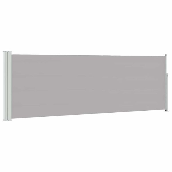 vidaXL Ausziehbare Seitenmarkise 100x300 cm Grau
