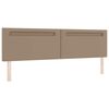 vidaXL Boxspringbett mit Matratze Cappuccino 200 x 200 cm Kunstleder