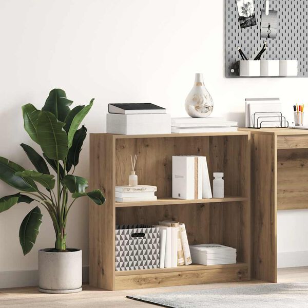 vidaXL B&uuml;cherregal Artisan-Eiche 80x24x76cm Holzwerkstoff