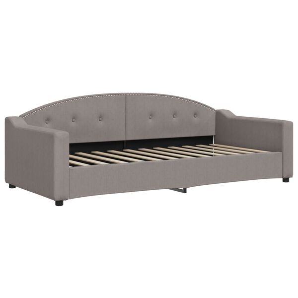 vidaXL Tagesbett Taupe 90x200 cm Stoff