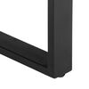 vidaXL Sitzbank 120 cm Schwarz und Braun Echtes Ziegenleder