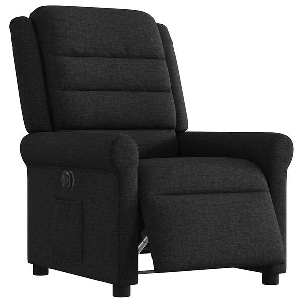 vidaXL Relaxsessel Elektrisch Schwarz Stoff