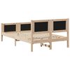vidaXL Bettgestell Braun und hellgrau 120 x 200 cm Massivholz Kiefer