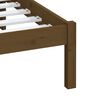 vidaXL Massivholzbett Honigbraun Kiefer 200x200 cm