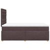 vidaXL Boxspringbett mit Matratze Dunkelbraun 120x200 cm Stoff
