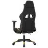 vidaXL Gaming-Stuhl mit Massage & Fu&szlig;st&uuml;tze Schwarz Golden Kunstleder