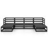 vidaXL 6-tlg. Garten-Lounge-Set Massivholz Kiefer