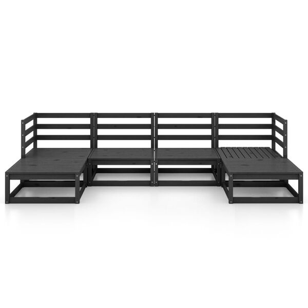 vidaXL 6-tlg. Garten-Lounge-Set Massivholz Kiefer