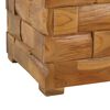vidaXL Aufbewahrungshocker Braun 40,5 x 39,5 x 45 cm Massivholz Teak