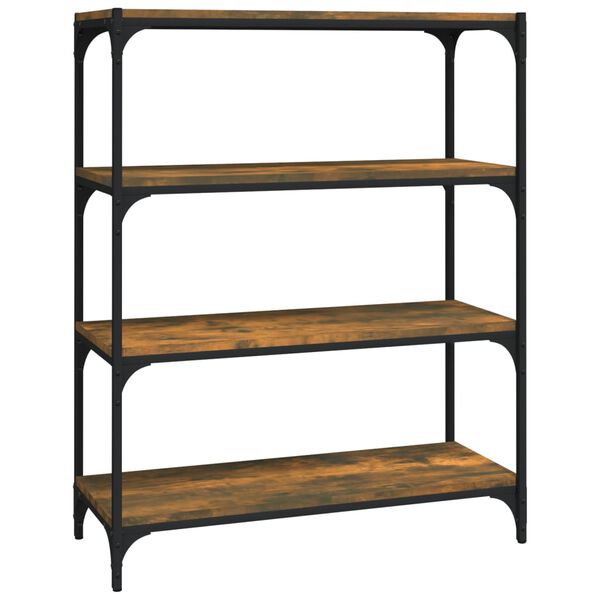 vidaXL B&uuml;cherregal R&auml;uchereiche 80x33x100 cm Holzwerkstoff und Stahl