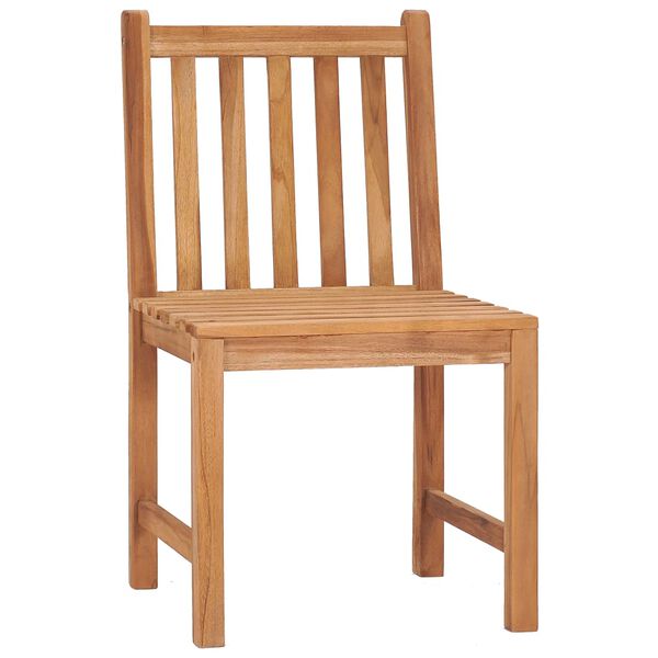 vidaXL 7-teiliges Garten-Ess-Set 140 x 80 cm Massivholz Teak