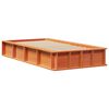 vidaXL Bettrahmen Wachsbraun 100 x 200 cm Massives Kiefernholz