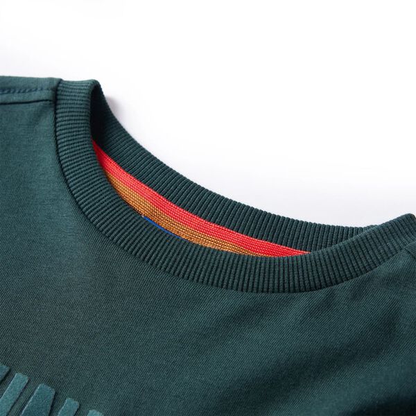 Kinder-Langarmshirt Dunkelgr&uuml;n 104