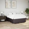 vidaXL Bettgestell ohne Matratze Dunkelbraun 140x190 cm Stoff