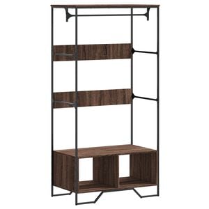 vidaXL Kleiderst&auml;nder Braun Eichen-Optik 90x50x180 cm Holzwerkstoff