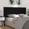 vidaXL Kopfteil Schwarz 206x4x100 cm Massivholz Kiefer