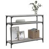 vidaXL Konsolentisch Grau Sonoma 100x29x75 cm Holzwerkstoff
