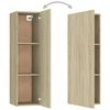 vidaXL 4-tlg. TV-Schrank-Set Sonoma-Eiche Holzwerkstoff