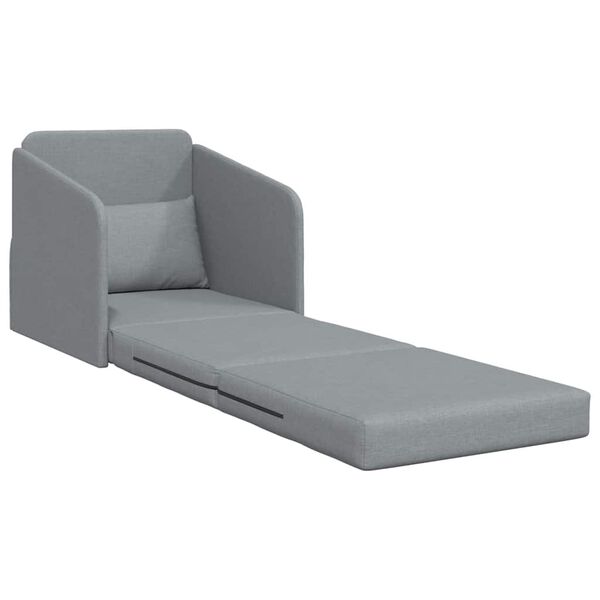 vidaXL Schlafsofa Hellgrau 65 x 80 x 83 cm Stoff