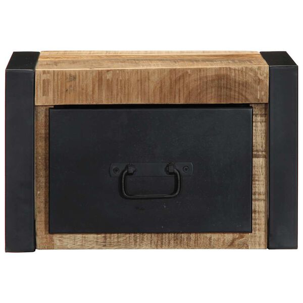 vidaXL Nachttisch 40x35x25 cm Raues Mango-Massivholz