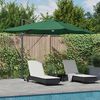 vidaXL Sonnenschirm Gr&uuml;n 351 x 250 x 253 cm Polyester und Aluminium