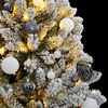 vidaXL K&uuml;nstlicher Weihnachtsbaum Klappbar 300 LEDs & Kugeln 210 cm