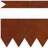 vidaXL Raseneinfassung 20 pcs Braun 100 x 0,05 x 20 cm Wetterfeststahl