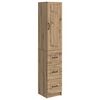 vidaXL Schrankset 2 stk. 33 x 34,5 x 87 cm Holzwerkstoff Artisan-Eiche