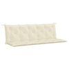 vidaXL Gartenbank-Auflage Cremewei&szlig; 180x(50+50)x7 cm Oxford-Gewebe