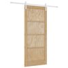 vidaXL Schiebet&uuml;r Braun 86 x 198,5 cm Massives Kiefernholz