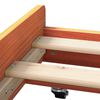 vidaXL Bettrahmen Wachsbraun 90 x 190 cm Massives Kiefernholz
