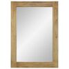 vidaXL Badspiegel Braun 50x70x2,5 cm Massivholz Mango