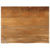 vidaXL Tischplatte mit Baumkante 110x80x2,5 cm Massivholz Mango