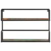 vidaXL Wandregal 60x20x60 cm Altholz Massiv