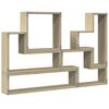 vidaXL Wandregal Sonoma-Eiche 96x12x64 cm Holzwerkstoff