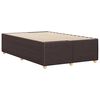 vidaXL Bettgestell ohne Matratze Dunkelbraun 120x190 cm Stoff
