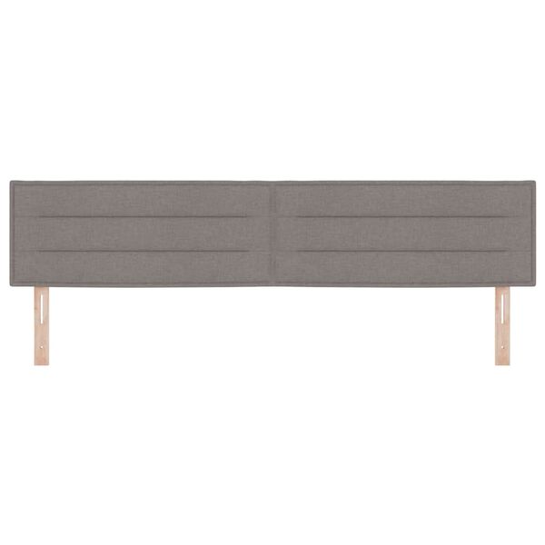 vidaXL Kopfteil mit Kopfteil Taupe 200 cm Kunstleder