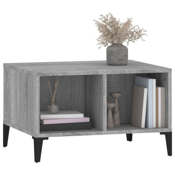 vidaXL Couchtisch Grau Sonoma 60x50x36,5 cm Holzwerkstoff