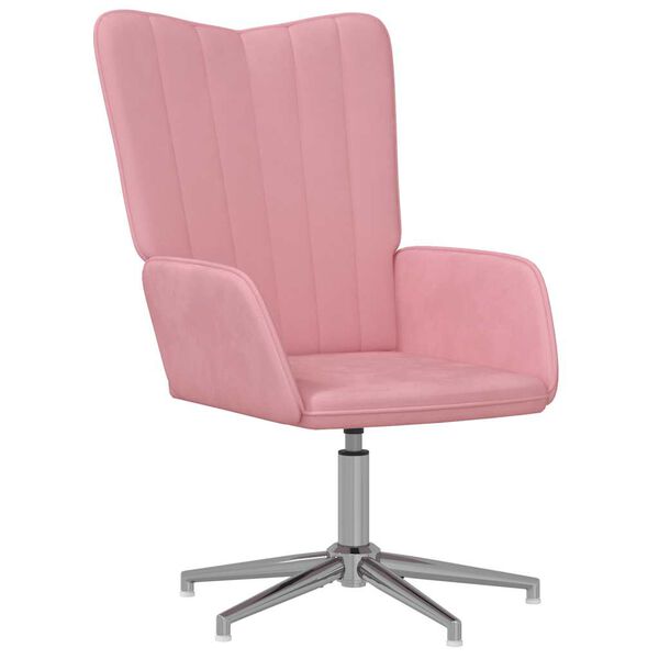 vidaXL Relaxsessel Rosa Samt
