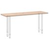 vidaXL Konsolentischbeine Wei&szlig; 2 Stk. 28x(72-73) cm Stahl