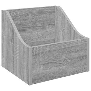 vidaXL LP Plattenbox Sonoma-Grau 37 x 33 x 32 cm Holzwerkstoff